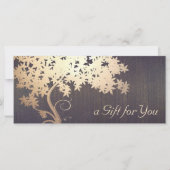 金ゴールドツリーマッサージセラピストギフト証明書 (正面)