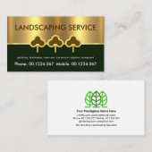 金ゴールドツリーライングリーンロ気にーン 名刺 (正面/裏面)