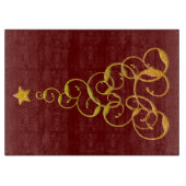 金ゴールドツリー切断板 カッティングボード (正面)