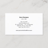 金ゴールドツリー気に芝生ランドスケープとガーデンデザイナー 名刺 (裏面)