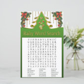 金ゴールドツリー赤ちゃんシャワー単語検索ゲーム (スタンド正面)