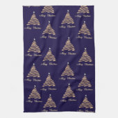 金ゴールドツリー キッチンタオル (縦)