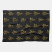 金ゴールドツリー キッチンタオル (横)