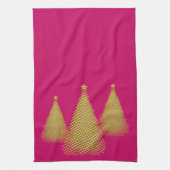 金ゴールドツリー キッチンタオル (縦)