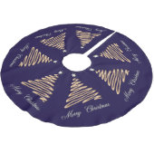 金ゴールドツリー ブラッシュドポリエステルツリースカート (アングル)