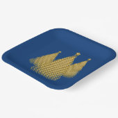 金ゴールドツリー ペーパープレート (傾斜あり)