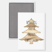 金ゴールドツリー マグネット (正面/裏面)