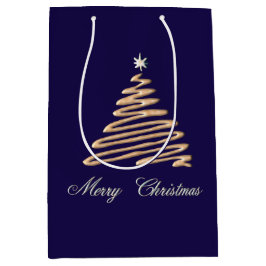 金ゴールドツリー ミディアムペーパーバッグ