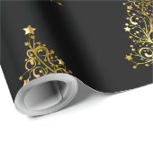 金ゴールドツリー ラッピングペーパー (ロールコーナー)