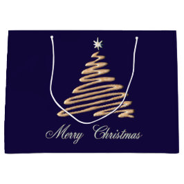 金ゴールドツリー ラージペーパーバッグ