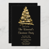 金ゴールドツリー 招待状 (正面/裏面)