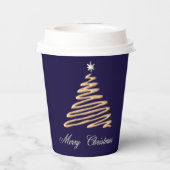 金ゴールドツリー 紙コップ (裏面)