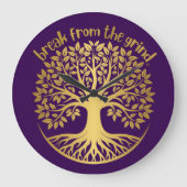 金ゴールドツリーBFTG時計 ラージ壁時計 (正面)