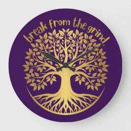 金ゴールドツリーBFTG時計 ラージ壁時計