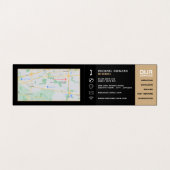 金ゴールドツール、自動整備士と修復、詳細 名刺 (内部フラット)