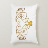 金ゴールドティアラアクセント枕 アクセントクッション (正面(垂直))