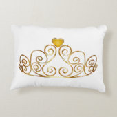 金ゴールドティアラアクセント枕 アクセントクッション (裏面)