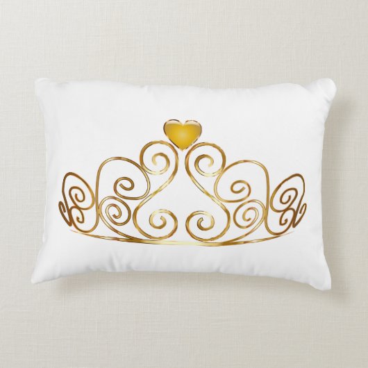 金ゴールドティアラアクセント枕 アクセントクッション (裏面)