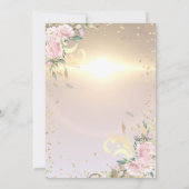 金ゴールドティアラスイートダイアモンズフラワーズ16パーティー 招待状 (裏面)