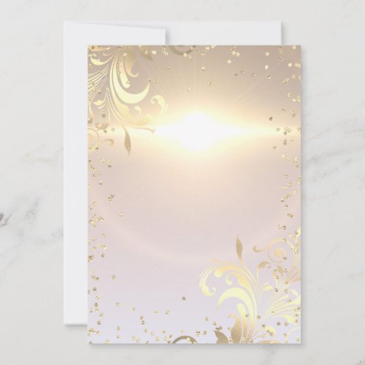 金ゴールドティアラスイートダイアモンド16パーティー 招待状 (裏面)