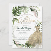 金ゴールドティアラドレストロピカルホテル離れキンセーニェラ 招待状 (正面)