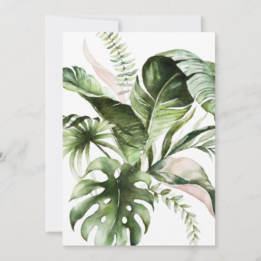 金ゴールドティアラドレストロピカルホテル離れキンセーニェラ 招待状 (裏面)