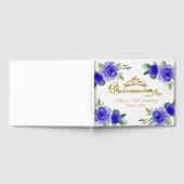 金ゴールドティアラ王室のブルーフローラキンセアニェラ ゲストブック (全面)