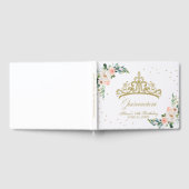 金ゴールドティアラ赤面ピンクフローラキンセアニェラ ゲストブック (全面)