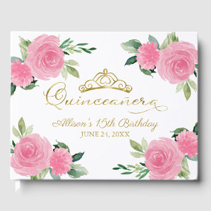 金ゴールドティアラ赤面ホットピンクフローラキンセアニェラ ゲストブック