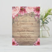 金ゴールドティアラ、ストリングライトフラワーウッドキンセニェラ 招待状 (スタンド正面)