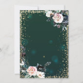 金ゴールドティアラ、ダイアモンズシックなフラワーズキンセアニラ 招待状 (裏面)