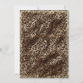 金ゴールドティアラ，ダイアモンズヒョウ印刷キンセアニラ 招待状 (裏面)