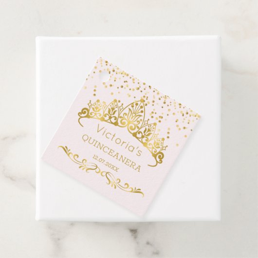 金ゴールドティアラ、水玉模様紙吹雪キンセアニェラ フェイバータグ (インサイチュ)