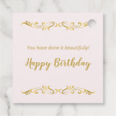 金ゴールドティアラ、水玉模様紙吹雪キンセアニェラ フェイバータグ (裏面)