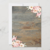 金ゴールドティアラ、金ゴールドフレーム、フローラウッドキンチェニェラ 招待状 (裏面)