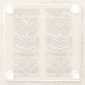 金ゴールドティキ彫刻サンダー_コーブ ガラスコースター (裏面)