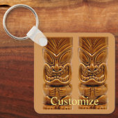金ゴールドティキ彫刻サンダー_コーブ キーホルダー (正面)