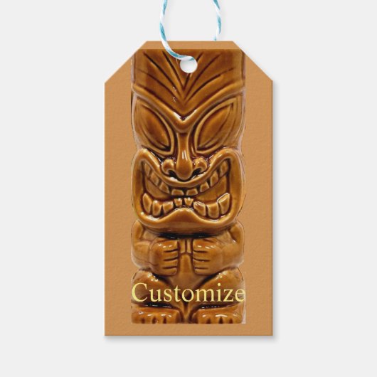 金ゴールドティキ彫刻サンダー_コーブ ギフトタグ (正面)