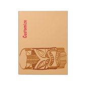 金ゴールドティキ彫刻サンダー_コーブ ノートパッド (回転)