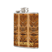 金ゴールドティキ彫刻サンダー_コーブ フラスク (左)