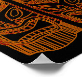 金ゴールドティキ彫刻サンダー_コーブ ポスター (角)