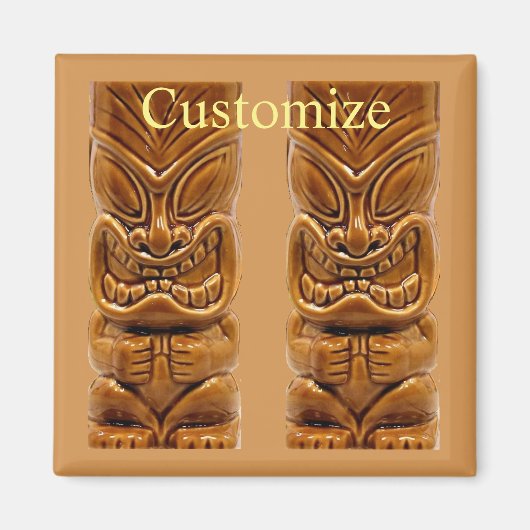 金ゴールドティキ彫刻サンダー_コーブ マグネット (正面)