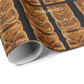 金ゴールドティキ彫刻サンダー_コーブ ラッピングペーパー (ロールコーナー)