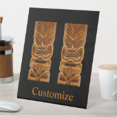 金ゴールドティキ彫刻サンダー_コーブ 台座サイン (インサイチュ)