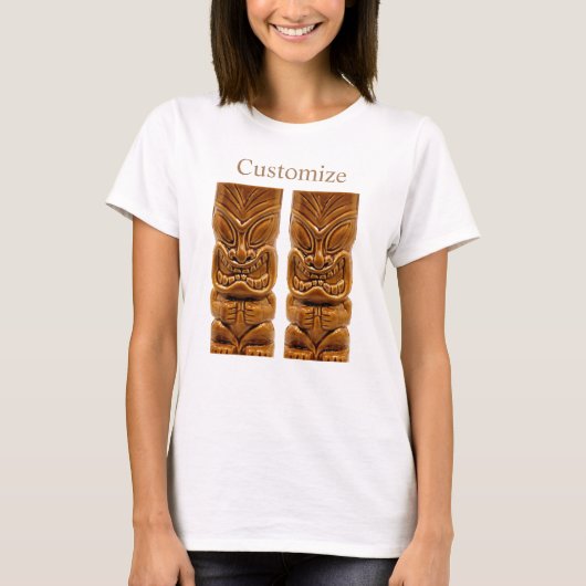 金ゴールドティキ彫刻サンダー_コーブ Tシャツ (正面)
