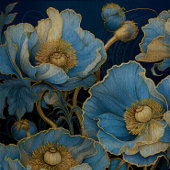 金ゴールドティップブルーポピーのデコップページ 薄葉紙