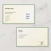 金ゴールドティントグラディエント&ハンターロゴオセアニア 名刺 (正面/裏面)