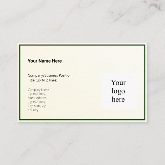 金ゴールドティントグラディエント&ハンターロゴオセアニア 名刺 (正面)