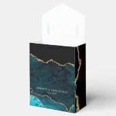 金ゴールドティール(緑がかった色)アクアアゲ結婚ート フェイバーボックス (オープン)