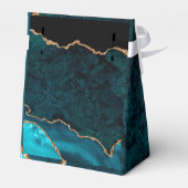 金ゴールドティール(緑がかった色)アクアアゲ結婚ート フェイバーボックス (裏面サイド)